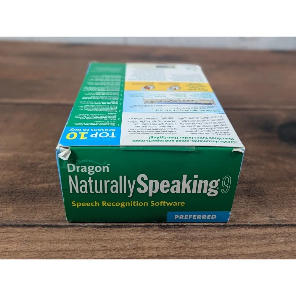 NEW DRAGON NATURALLY SPEAKING 9 PREFERRED SpeechRecognition Software Mic Headset